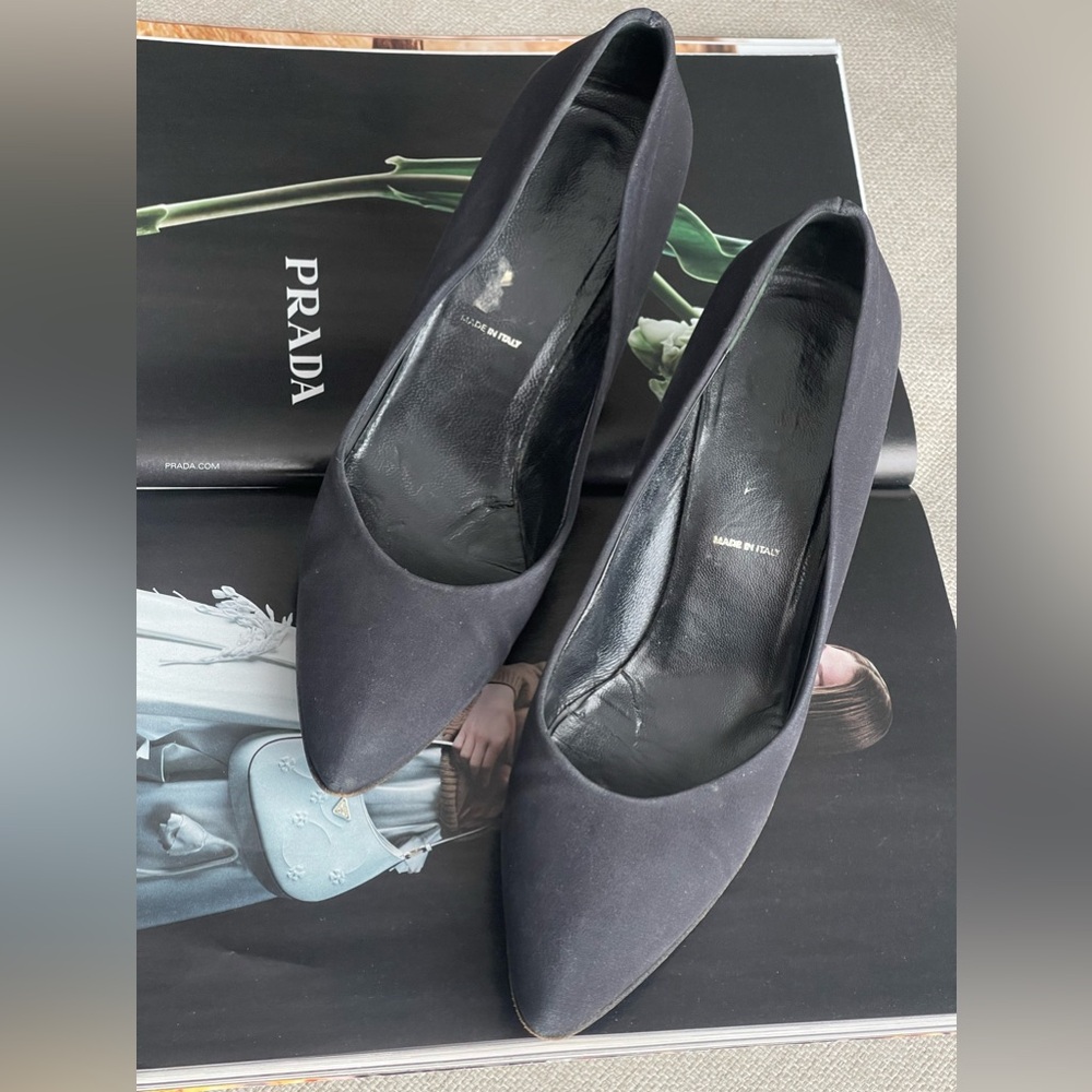Prada Leather Pumps In Black Size EUR 38.5 - REPAIR